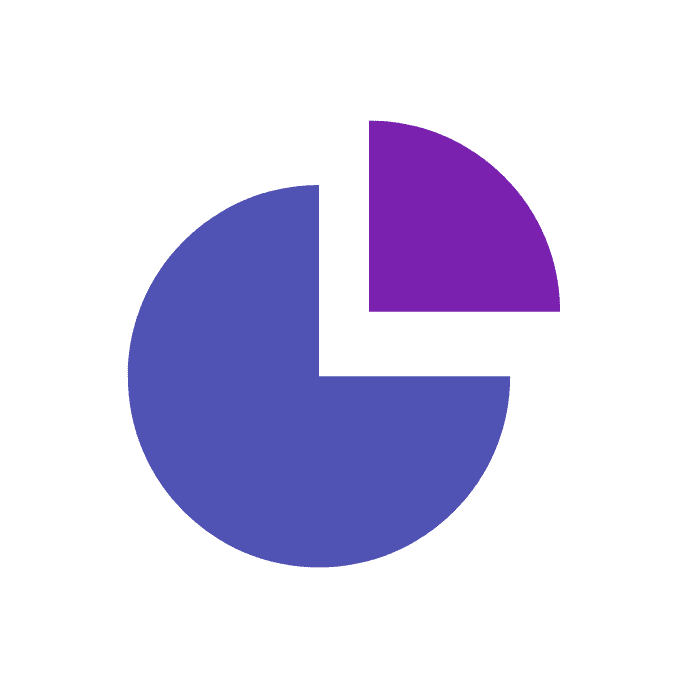 Pie chart icon, representing uniform approaches and the lack of personalization in traditional workplace accommodations.